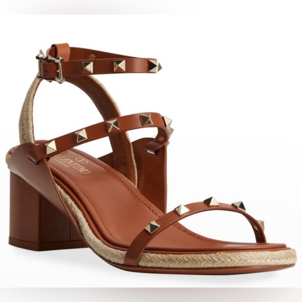 Valentino Garavani 60mm Rockstud Embellished Leather Sandals